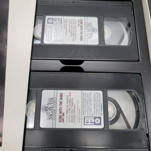 Gone with the Wind VHS Movie Tape Boxed Deluxe Edition Box Set MGM Turner Pd43 - Picture 5 of 5